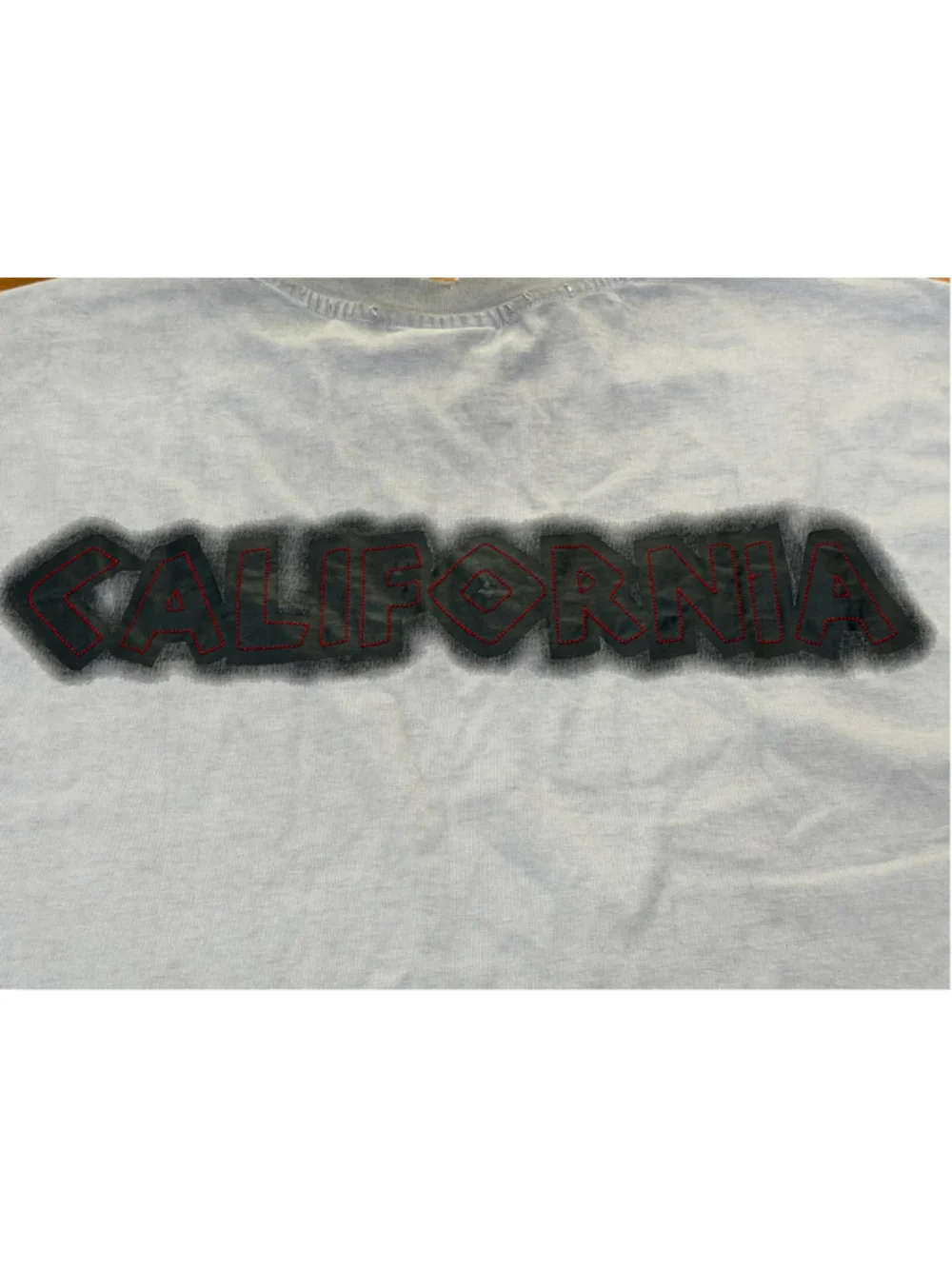 Rock Salt California Short Sleeve Tee, Size M, Grey and Red